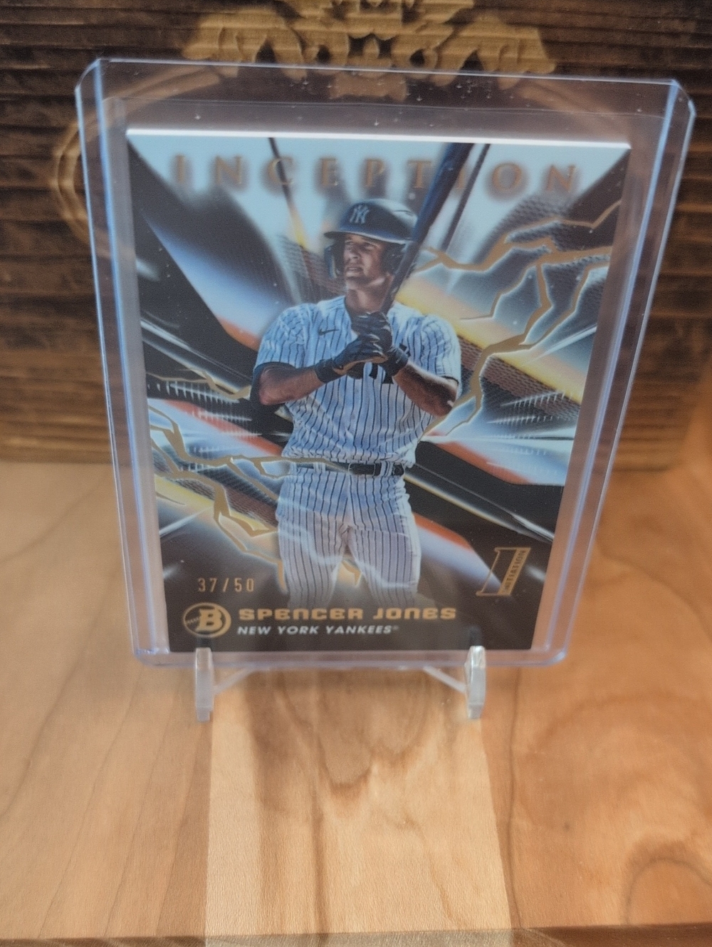 2023 Bowman Inception Spencer Jones Rookie Card #37/50 Yankees 🔥🔥🔥 - Picture 2 of 3